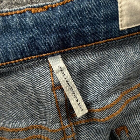 Rag & Bone Cate Mid Rise Ankle Skinny Jeans 27 Blue Denim Stretch ACTL 27X27 - Picture 16 of 16